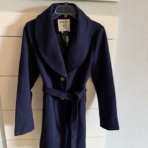 Navy Peacoat with belt